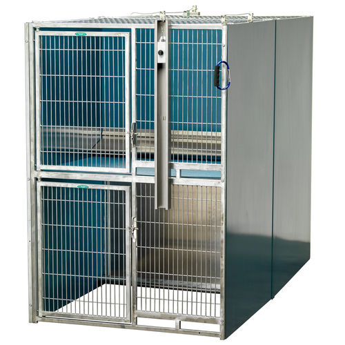 Jaula veterinaria para perros - T-KENNEL QUAD - Shor-Line - 2 compartimentos / dos cubiertas / de PVC