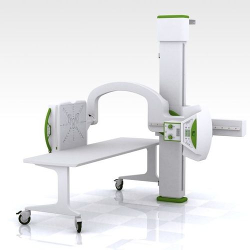 Sistema de radiografía digital - Cuattro Europe - para radiografía polivalente / con mesa móvil / con brazo portatubos pivotante