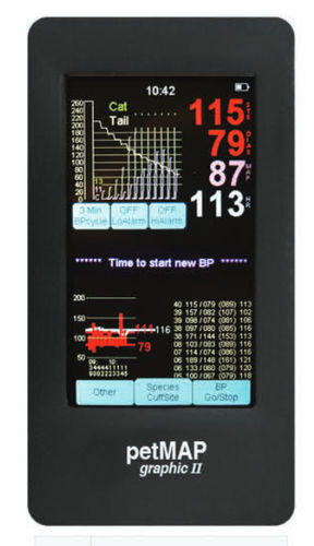 Monitor de paciente de mano - petMAP graphic II - Ramsey Medical - de frecuencia cardíaca / PNI / veterinario
