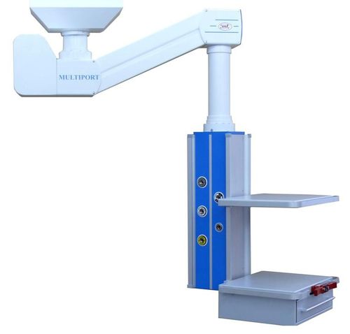 Brazo de distribución de techo - M-GL06A - Medical Technologies LBI - para cuidados intensivos / de altura regulable / con estantes