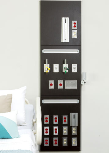 Unidad médica de cabecera de pared - Evolution ® - Modular Services Company - vertical / para unidad de cuidados intensivos