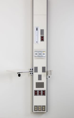 Unidad médica de cabecera de pared - PROFILE® 7200-S  - Modular Services Company - vertical