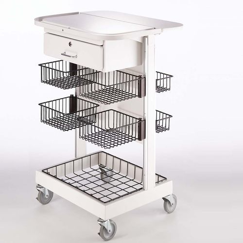 Carro médico - Modular Services Company - para transporte / de almacenamiento / con canasta