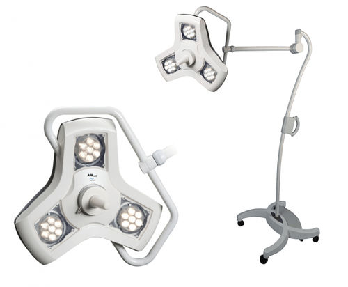 Lámpara de iluminación - AIM  - Modular Services Company - médica / led / con ruedas