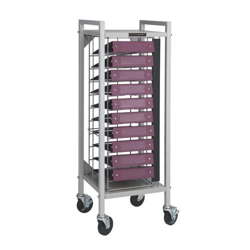 Carro médico - 38 series - Carstens - para historiales médicos / para transporte / de almacenamiento