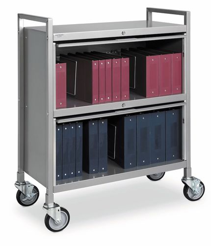 Carro médico - PrivacyLine™ - Carstens - para historiales médicos / de transferencia / de almacenamiento