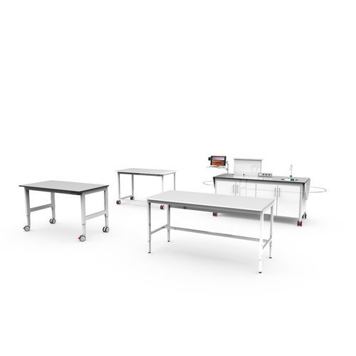 Mesa de laboratorio móvil - L6 - Industrial Laborum Iberica - modulable