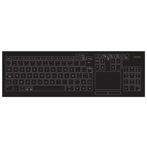 Teclado médico con alfombrilla táctil - SLIM 824  - TACTYS
