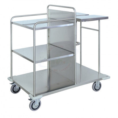 Carro para bolsas de hospital - ARTOSF003B - Carmeccanica S.r.l. - de transporte / 3 estantes / 2 bolsas