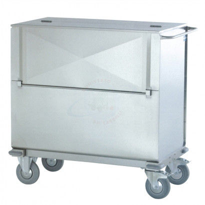 Carro para bolsas para ropa sucia - ARTOSF005R - Carmeccanica S.r.l. - de hospital / para desechos / de acero inoxidable