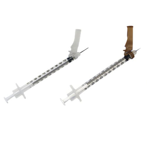 Jeringa hipodérmica - 42638-TB	 - Smiths Medical Surgivet - 1 ml / de seguridad / con aguja fija