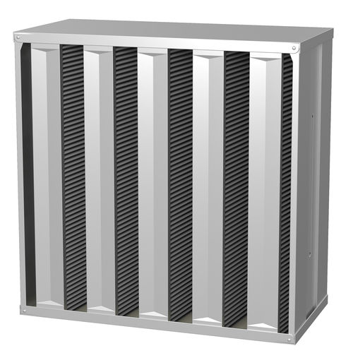 Filtro de carbón activado - GigaPleat NXPC - Camfil - de aire / para sala blanca / de acero inoxidable