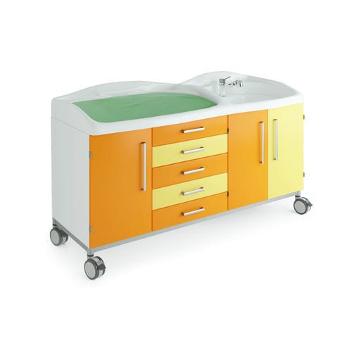 Mesa para cambiar pañales - PD013 - Mis Medical - rectangular / pediátrica / de altura regulable