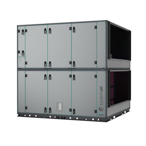 Unidad de tratamiento de aire para hospitales - Geniox - Systemair HSK - modular / de tejado / de higiene