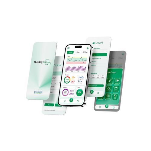 Aplicación para móviles para glucómetro - GlucoLog app - Menarini Diagnostics - médica / de telesalud / para historias clínicas