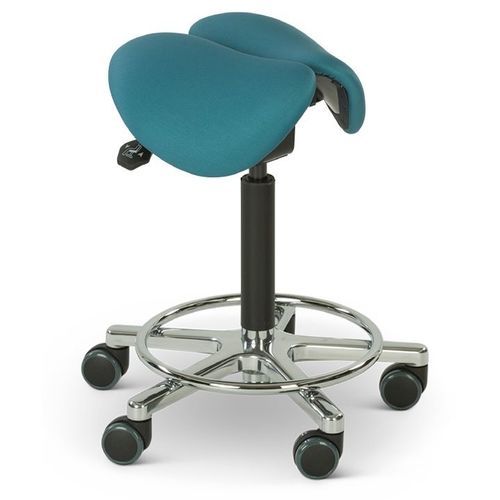 Taburete para centro sanitario - CH1300 - Lojer - de altura variable / con ruedas / con forma de silla de montar