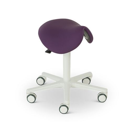 Taburete para centro sanitario - CH1100 - Lojer - de altura variable / con respaldo / con forma de silla de montar