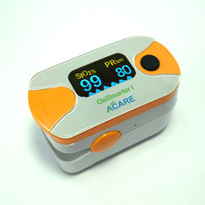 Pulsioxímetro de dedo - OxiSmarter I - Acare - médico / alimentado por batería / inalámbrico