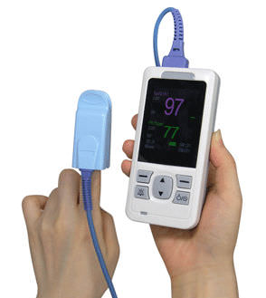 Pulsioxímetro portátil de mano - AH-MX - Acare - compacto / médico / alimentado por batería