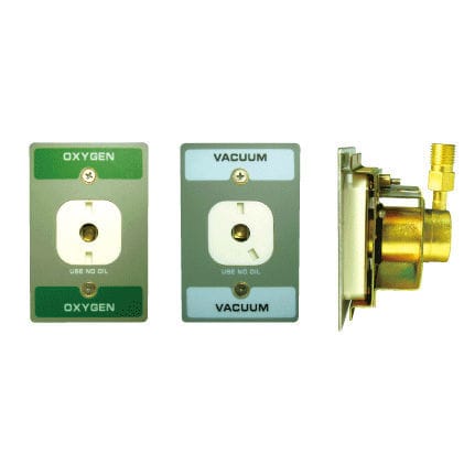 Toma DIN - MG series - Acare - DISS / tipo BS / para sistemas de distribución de gases médicos