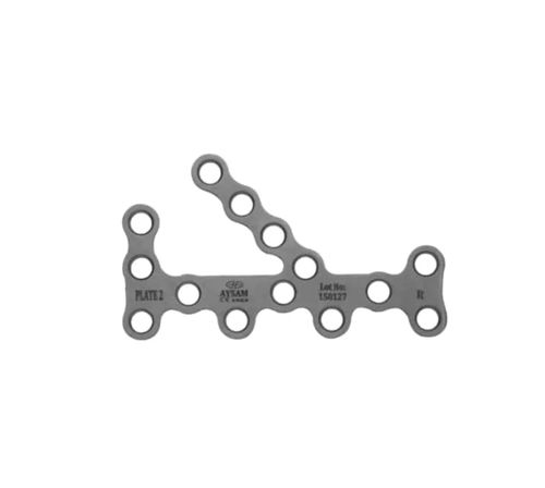 Placa de compresión para calcáneo - A598 series - Aysam Orthopaedics - bloqueada / metálica