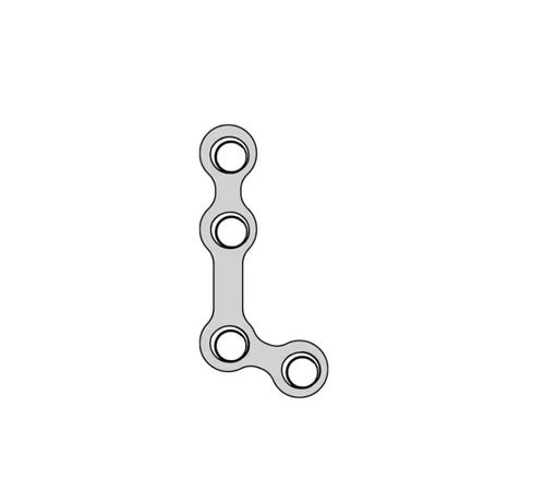 Placa de compresión para mandíbula - A110 03 series - Aysam Orthopaedics - bloqueada / metálica