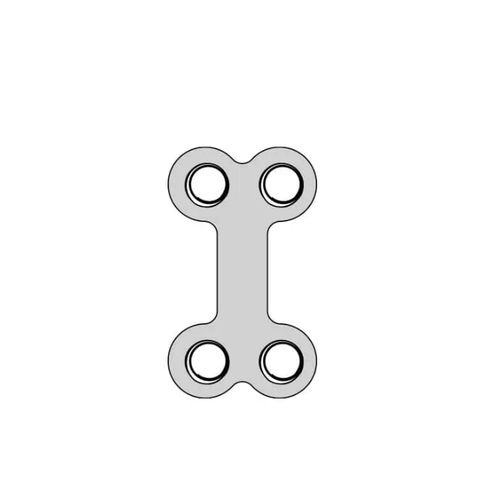 Placa de compresión para mandíbula - A110 03 35 series - Aysam Orthopaedics - bloqueada / metálica