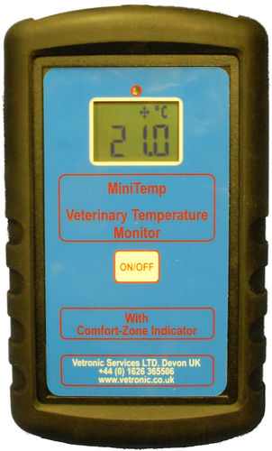 Monitor de paciente portátil - MiniTemp - Vetronic Services - de temperatura / veterinario / inalámbrico