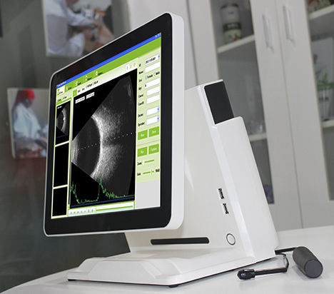 Ecógrafo en plataforma, de mesa - SAB-500 - Sonostar Technologies - para exploración oftálmica / blanco y negro