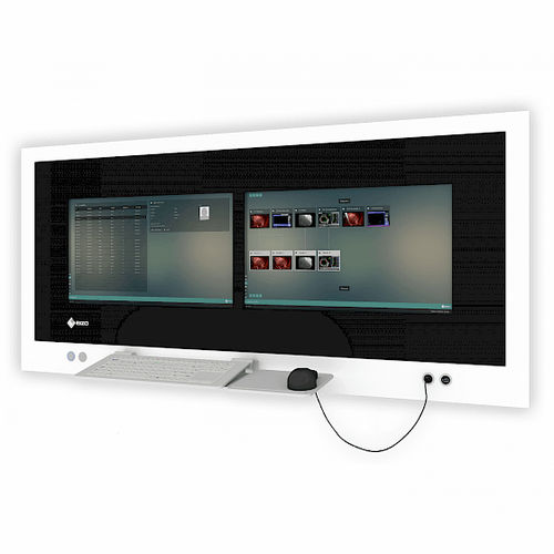 Estación de trabajo informática para cirugía - CuratOR® SP2-24-24 - EIZO GmbH - de pared / modular / impermeable