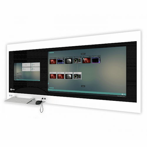 Estación de trabajo informática médica - CuratOR® SP2-24-49 - EIZO GmbH - de pared / empotrable / impermeable