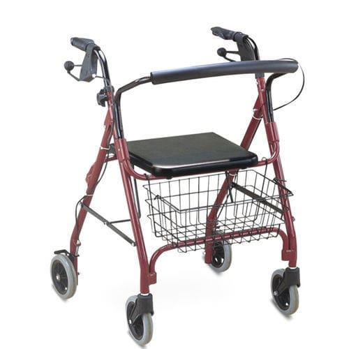 Andador con 4 ruedas - NWC-12 - Novamed Medical Products - de altura variable / con asiento