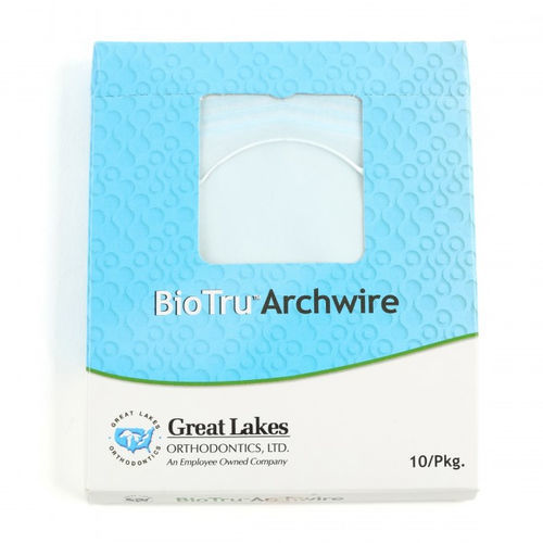 Hilo ortodóntico redondo - BioTru® - Great Lakes Dental Technologies - de acero inoxidable