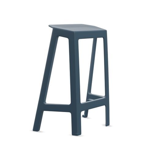 Taburete para centro sanitario - Flex Perch - Nurture - Steelcase - azul