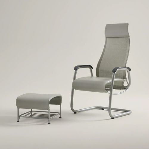 Sillón de descanso ergonómico - Cura - Nurture - Steelcase - manual / con reposapiernas