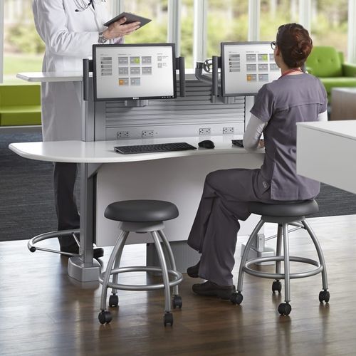 Estación de trabajo informática médica - Sync - Nurture - Steelcase - modular