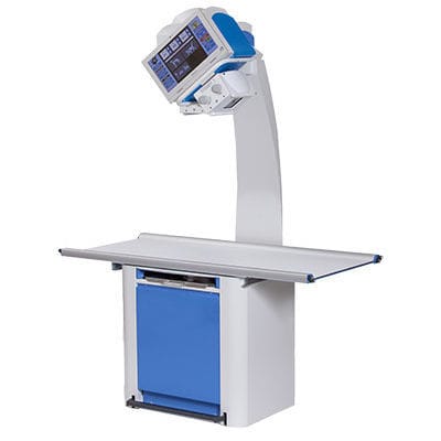 Mesa de radiografía veterinaria con columna portatubos - HF400  - Diagnostic Imaging Systems