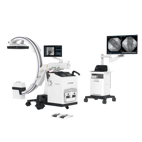 Arco quirúrgico móvil - EXTRON 7 - DRTECH - con sensor plano / con columna de vídeo / con monitor de vídeo integrado