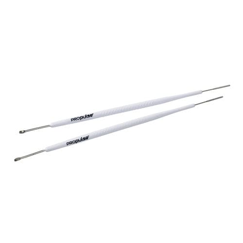 Cureta auricular - Propulse® ProScoop - Mirage Health Group - de un solo uso / doble / recta