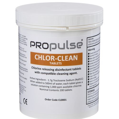 Detergente cloro - ProPulse® Cleaning Tablets - Mirage Health Group - para superficies