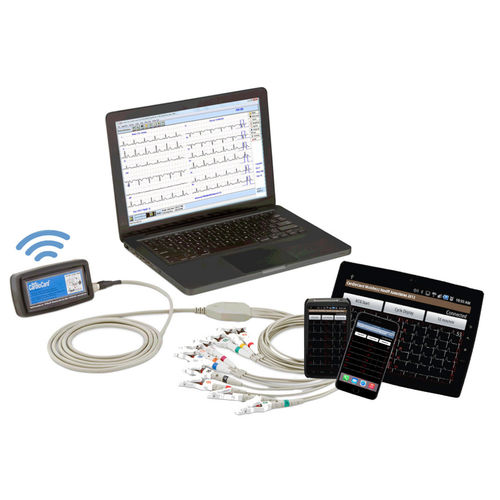 Electrocardiógrafo para diagnóstico en reposo - CardioCard™ - Nasiff Associates - para prueba de esfuerzo / 12 canales / para tablet