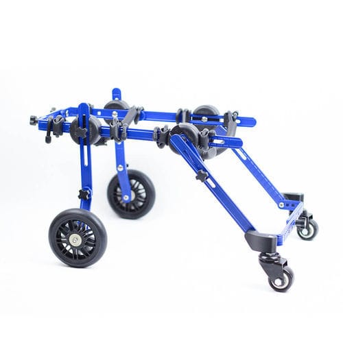 Silla de ruedas veterinaria para perros - Walkin’ Wheels Full Support/4-Wheel MINI - Walkin' Pets
