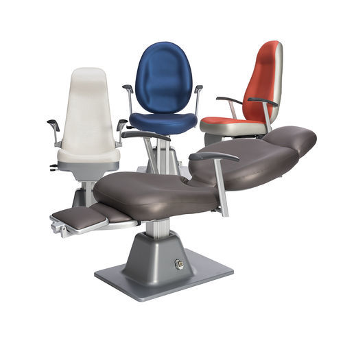 Sillón de reconocimiento de oftalmología - R series - CSO - Costruzione Strumenti Oftalmici - eléctrico / de altura variable / con reposapiernas