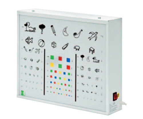 Tabla optométrica retroiluminada - NO.15.000A, NO.15.000N - Orla Equipamientos Clínicos