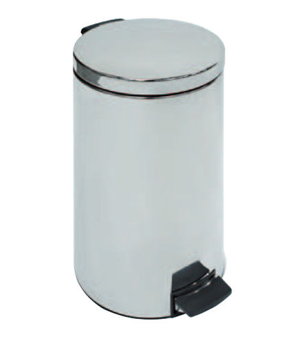Papelera de acero inoxidable - CB.45.010I - Orla Equipamientos Clínicos - con pedal