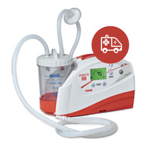 Aspirador de mucosidades con batería - ASKIR 118 - CA-MI - eléctrico / para emergencias a bordo / portátil