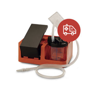 Aspirador de mucosidades manual - EMIVAC - CA-MI - para emergencias a bordo / con pedal / portátil