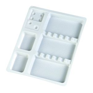 Bandeja para instrumental dental - Unitrays - R&S - de plástico / de un solo uso