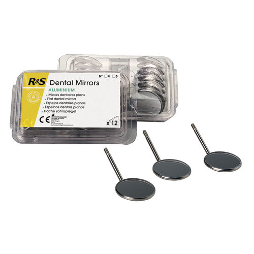 Espejo para odontología - 210-649 - R&S - apto para autoclave / de acero inoxidable / de rodio