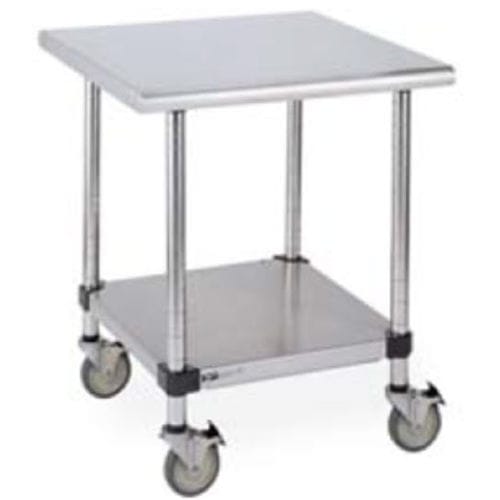 Mesa de acondicionamiento de instrumental médico - DSW3AE-T - Continental Metal Products - cuadrada / móvil / eléctrica